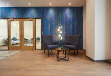 Warm, striking, and sophisticated interior from Forbo Flooring Systems