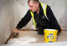 F BALL & Co’s Styccobond F73 PLUS solvent-free, fibre-reinforced adhesive F ball