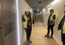 The Queen (of Flooring) visits Battersea Power Station