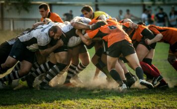 Rugby scrum