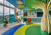 F Ball and Co was used to install multi-coloured custom design floorcoverings