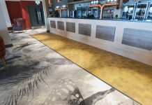 F Ball and Co’s System LVT Range have been used at the White Horse leisure park