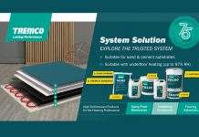 TREMCO Offers a range of water mixed and two-part latex underlayments