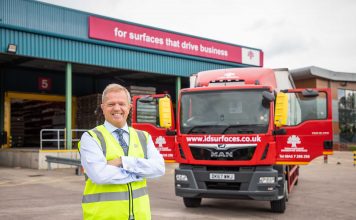 John Bagshaw, managing director of IDS outside Stoke-on-Trent HQ