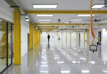 For durability, hygiene and slip-resistance, it has to be resin flooring
