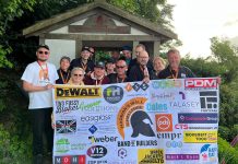 Volunteers chalk up 90 miles along Hadrian’s Wall to raise cash for construction charity