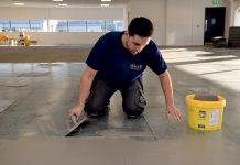 Subfloor preparation in commercial environments