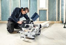 High-precision cross cuts: battery power that lasts the entire day