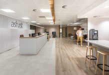 Mixed Material Look in Luxury Vinyl Tiles for Global Law Firm