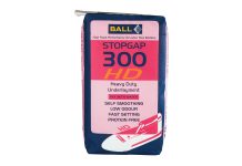 F BALL’s Stopgap 300 HD heavy-duty levelling compound is suitable for areas subject to high traffic and heavy loads
