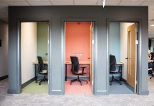 Forbo Flooring Systems’ contemporary range of floorcoverings create a warm and vibrant hybrid working space