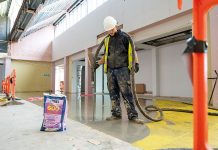 F BALL and CO products play key role in creating resilient flooring for state-of-the-art healthcare facility