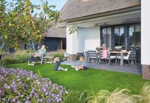Revolutionary artificial grass that changes color with the seasons