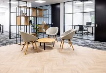 Herringbone wood-effect ‘brings the vibe touch’