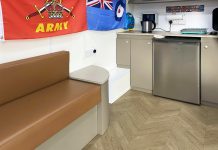 Trafford Veterans enjoy donated products from Gerflor and Gradus