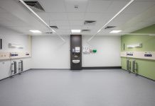 Install at endoscopy unit completed with Mapei